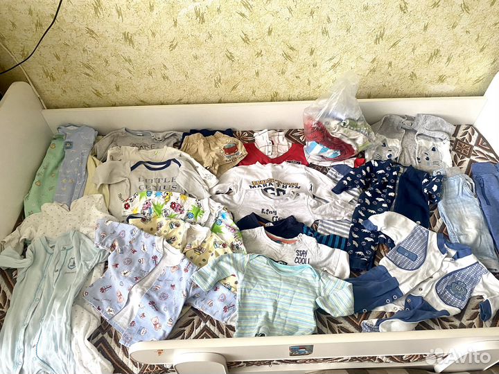 Детские вещи пакетом на мальчика с 0-6 месяцев