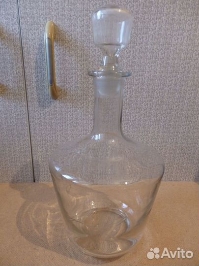 Графин офисный. Стекло. Объём 1,5 л. СССР