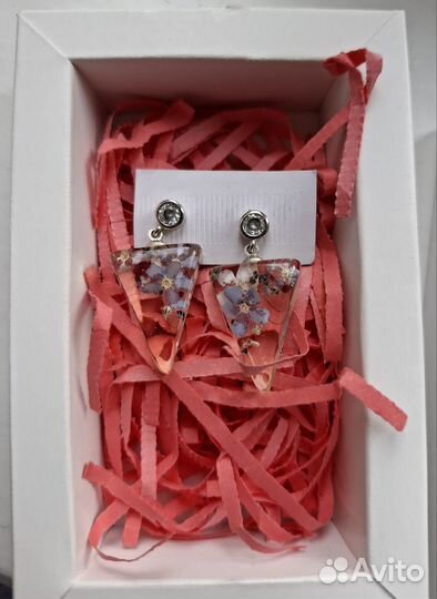 Серьги из эпоксидной смолы