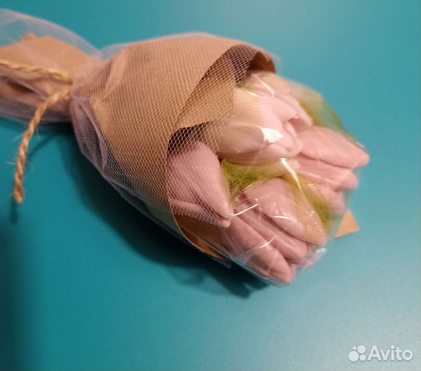 Букет тюльпанов из мыла