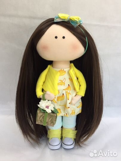 Кукла селфи по фото интерьерная текстильная