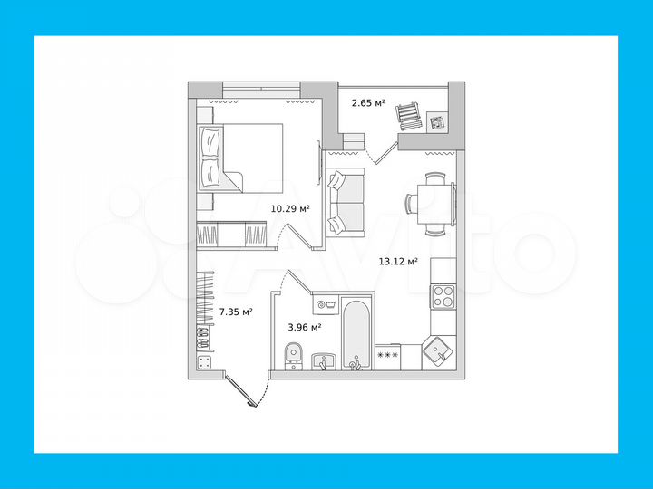 1-к. квартира, 33,8 м², 11/17 эт.