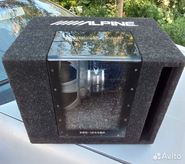 Сабвуфер alpine sbg 1244bp