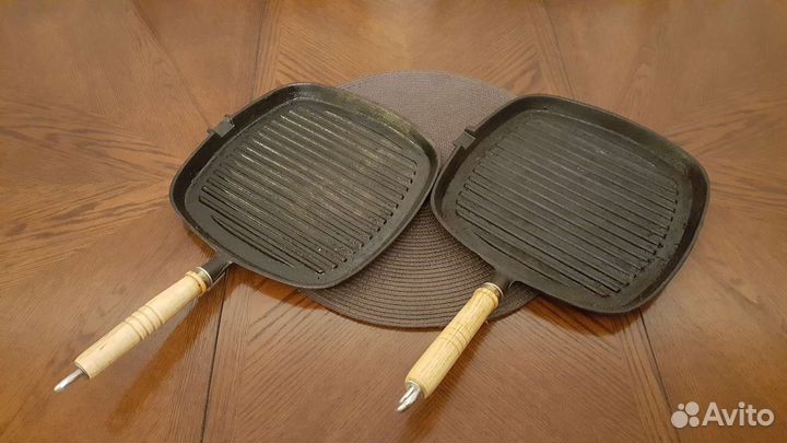 Чугунная сковорода гриль