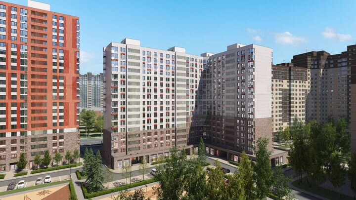 2-к. квартира, 43,4 м², 22/22 эт.