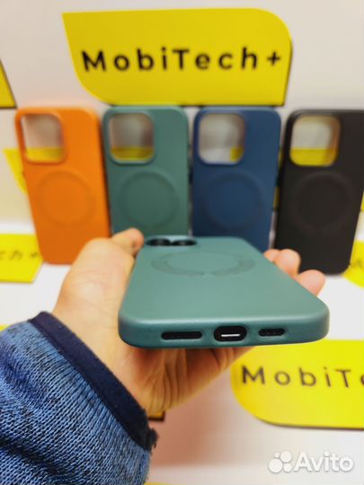 Кожаные чехлы для iPhone 13pro,14pro,15pro,15
