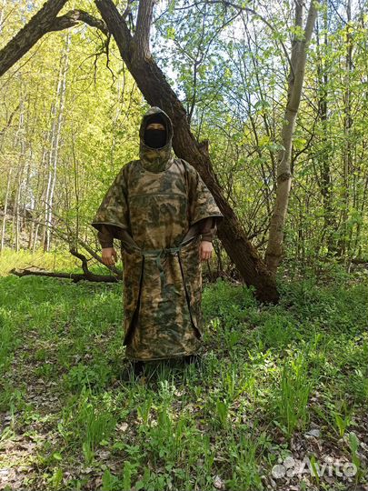 Пончо тактическое защита от тепловизора 12 в 1.опт