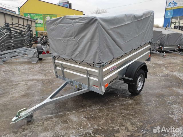 Прицеп Спутник Эксперт Zn 2213/48, тент 700 мм