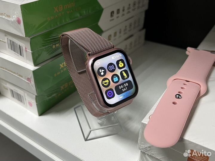 Watch x8mini розовые (apple watch)