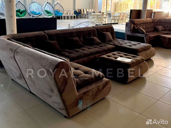 П образный диван