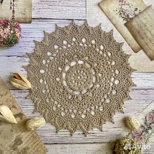 Салфетка вязаная крючком ручная работа