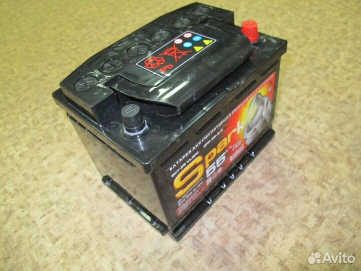 Аккумулятор 55 А/ч о.п. spark ток 450А