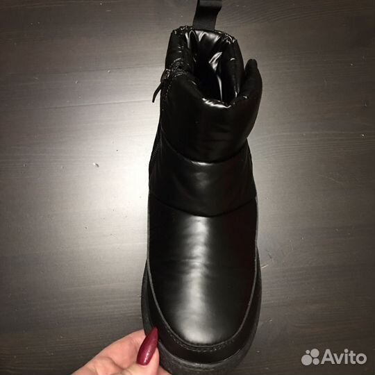 Ботинки женские утепненные, дутики, р.41