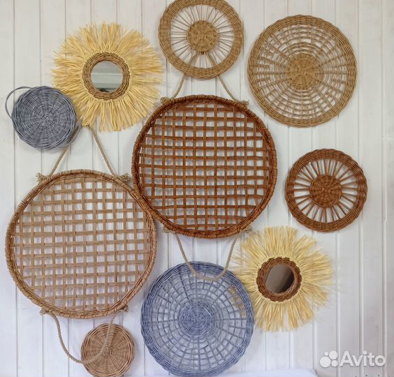 Набор плетеных панно