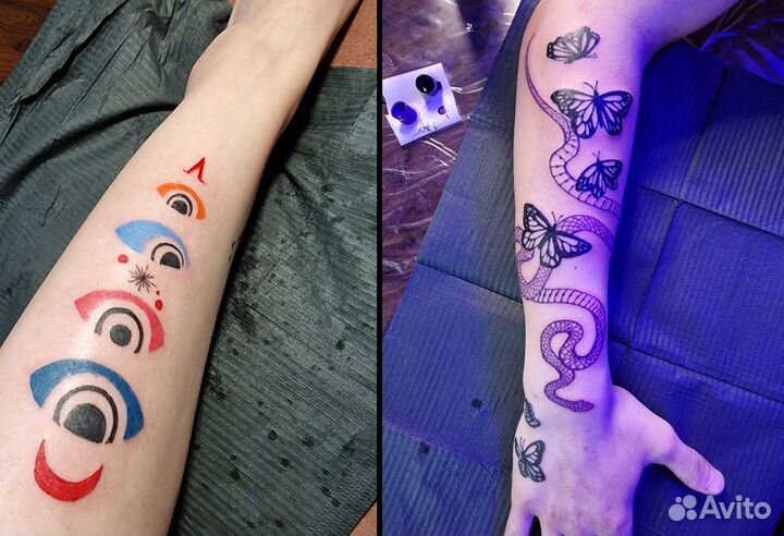 Коррекция старых татуировок