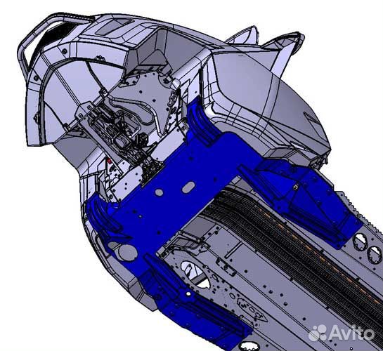 Задняя защита днища Ski-Doo Lynx XU 860201001