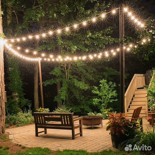 Гирлянда уличная CL25-25 Белт-лайт 25м белый 48166