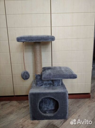 Когтеточка домик для кошки новый