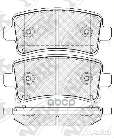 Колодки тормозные дисковые PN0840 NiBK