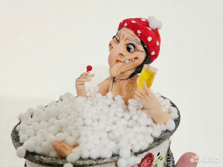 Ватные елочные игрушки