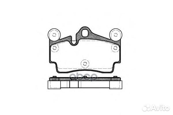 996 00 колодки дисковые з VW Touareg 3.2i/4.2i