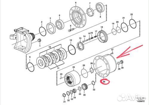 Водило сателлитов AT367853 John Deere 190DW и др