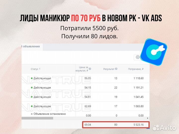 Таргетолог в Вконтакте для бьюти