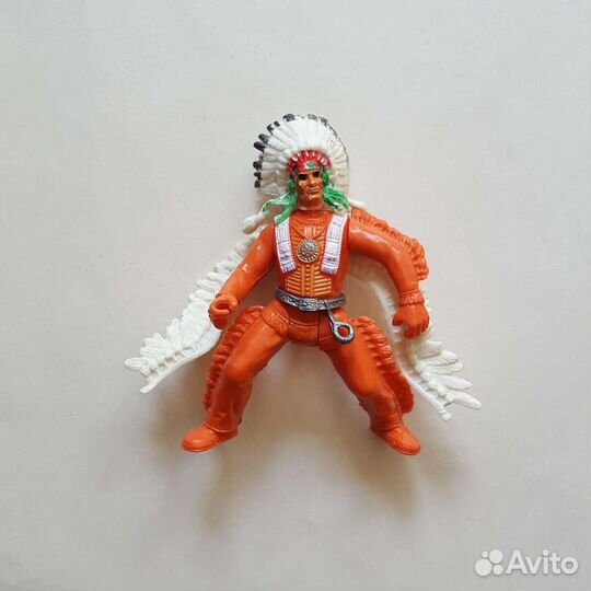 Игрушка индеец вождь команчи солдатик