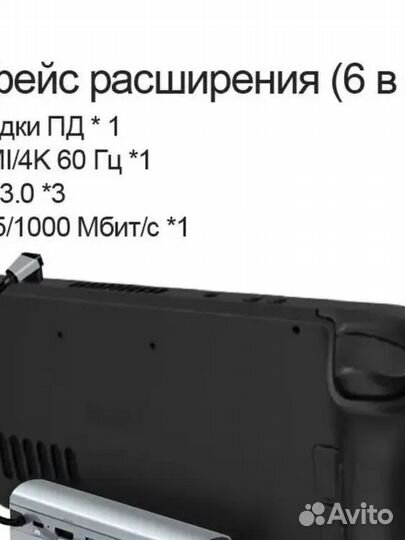 Док-станция для Steam Deck USB C к RJ45 Ethernet 4