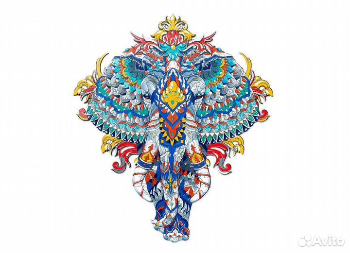 Деревянный пазл Индийский слон (M/148) (Chapa), де