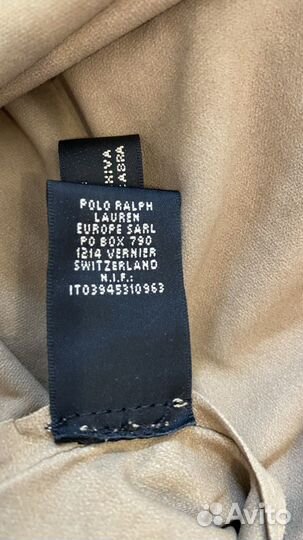 Ralph lauren лонгслив натуральная замша