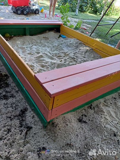 Детская песочница деревянная 100*150, б/у