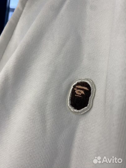 Зип Худи Bape белая