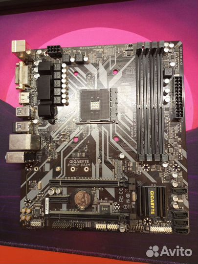 Материнская плата gigabyte b450m ds3h