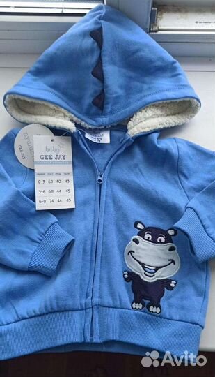 Толстовка детская Gee Jay, 6- 9 мес