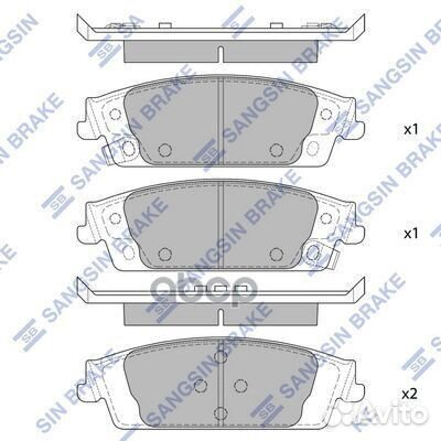 Колодки тормозные chevrolet tahoe/cadillac esca