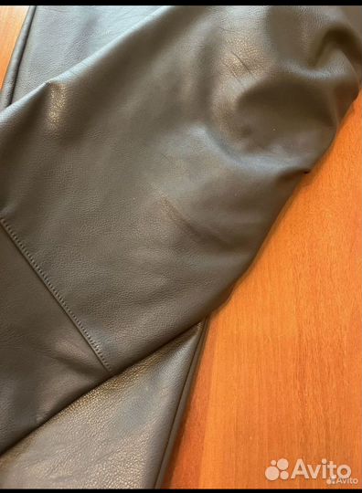 Кожаные брюки женские