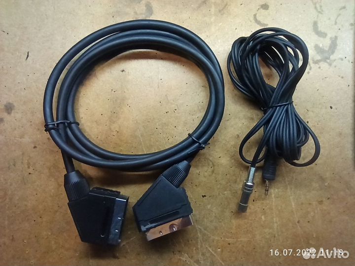 Кабель scart - scart, mini jack 3,5 мм