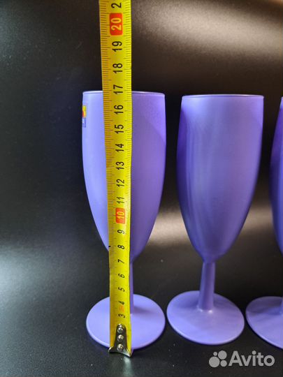 Фиолетовые бокалы фужеры