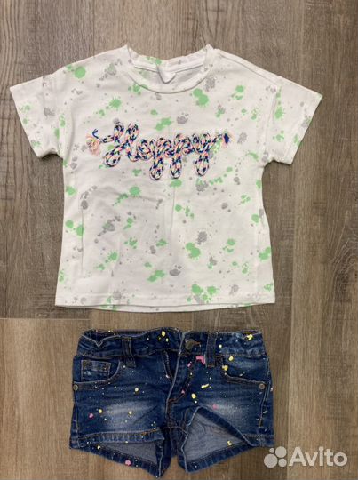 Вещи пакетом на девочку 110 см