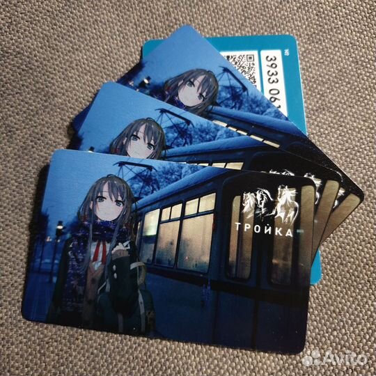 Карта Тройка Аниме в реальном мире. Тянка вид №3