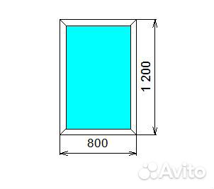 Пластиковые окна 800*1200 окно на дачу новое