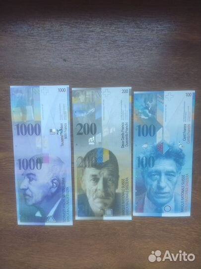 Швейцарские франки 8 серия пресс коллекция