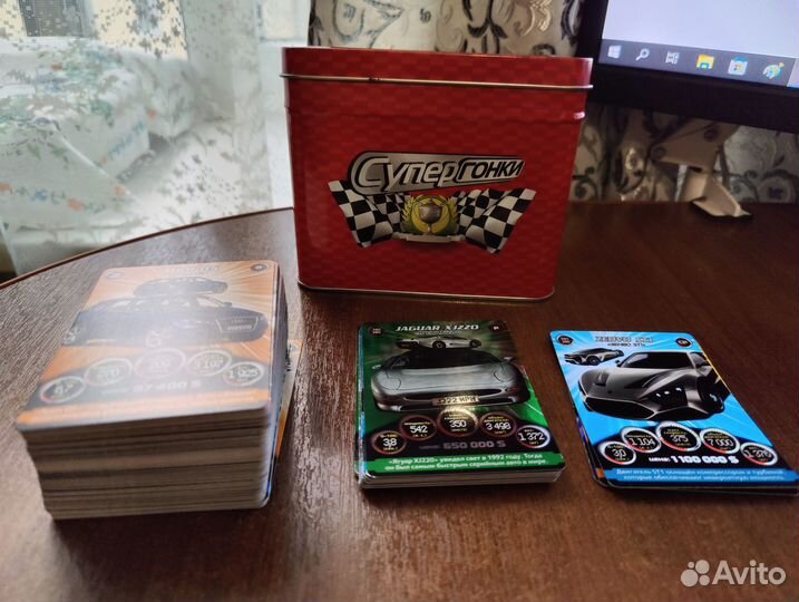 Супергонки коллекционные карточки
