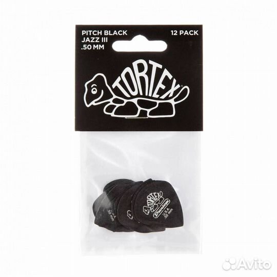 Dunlop tortex PB JZ-12/plypk медиаторы черные 0,5