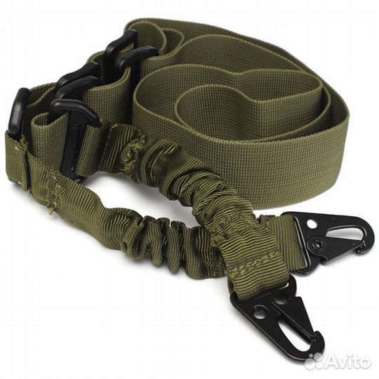 Двухточечный ремень на оружие с карабином