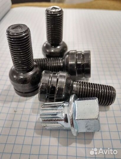 Болты секретки М14х1,5 для Audi, VW, Skoda и Seat