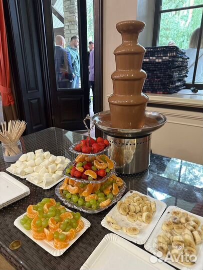 Организация мероприятия с шоколадным фонтаном