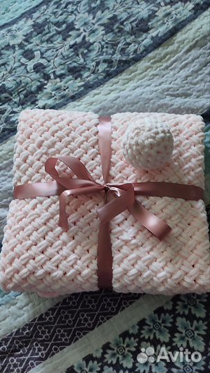 Плед детский вязаный