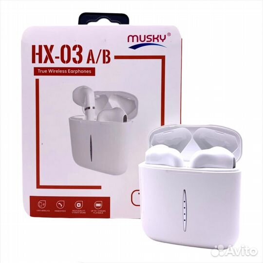 Bluetooth гарнитура musky HX03-A WH